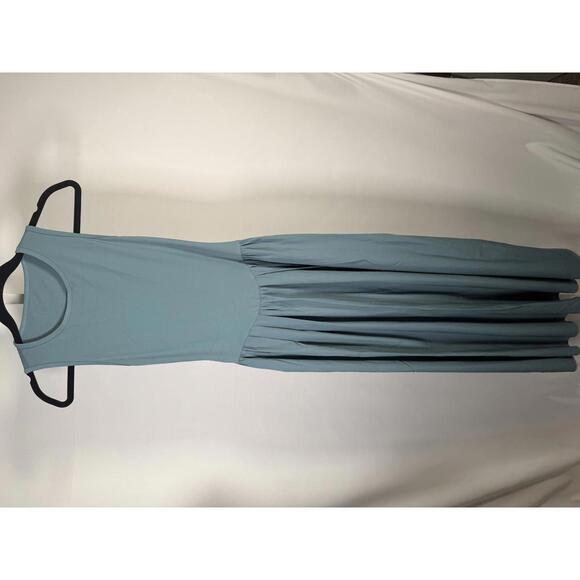NWT Halara Women's Sleeveless Maxi Dress with Open Back in Blue Size XS - Picture 3 of 6